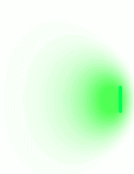 手环发出的绿光